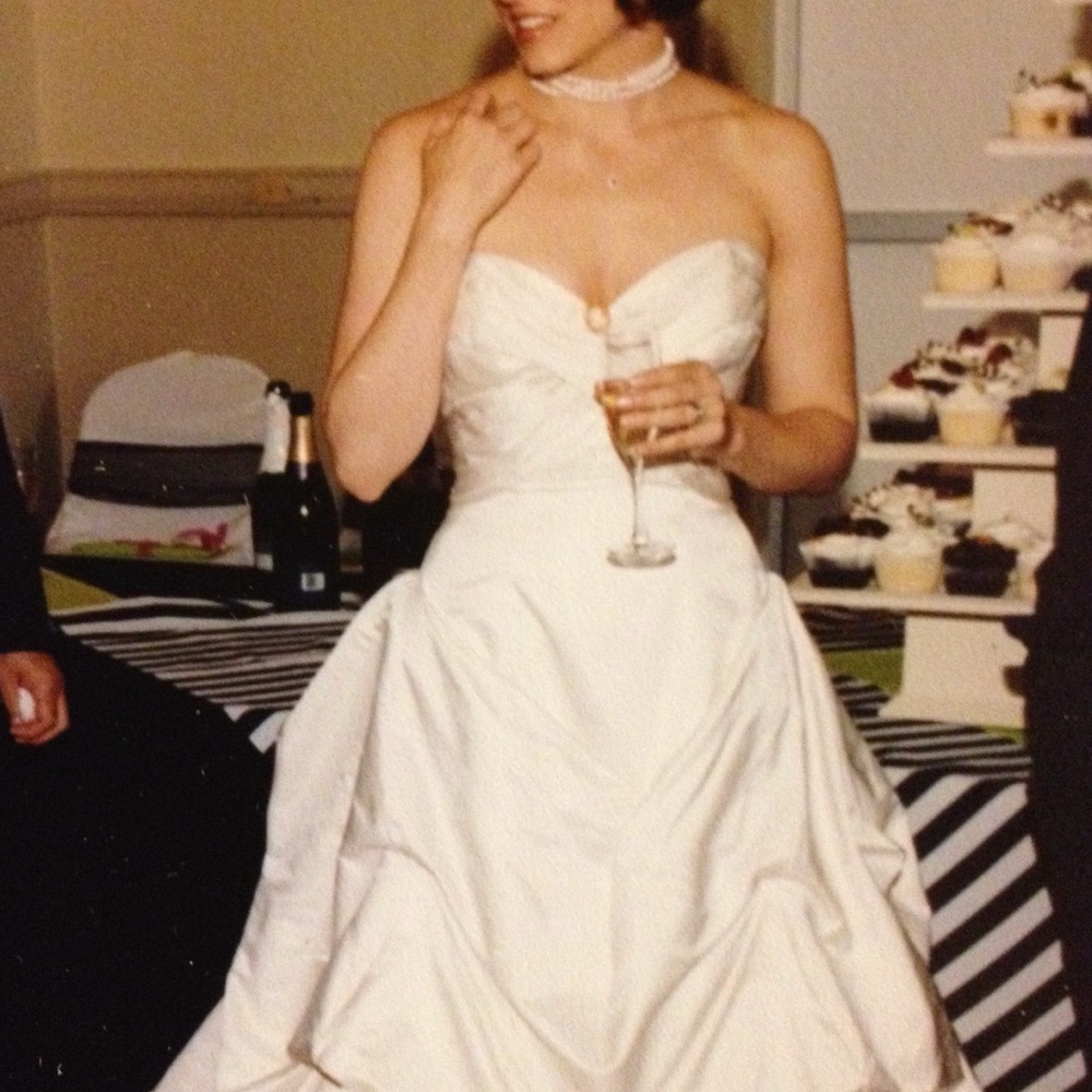 Pronovias Silk Shantung wedding gown